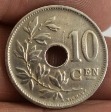 10 Centiem Munt Albert 1-1925/23 VL