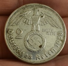 Duitsland Derde Rijk Munt 2 Mark 1938 G