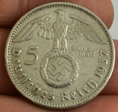 Duitsland Derde Rijk Munt 5 Mark 1937 E