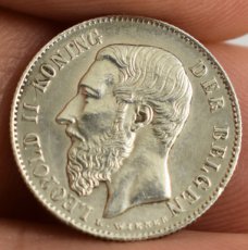 50 Centiemen munt Leopold 2 - 1886 VL