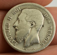 50 Centiemes munt Leopold 2 - 1898 FR
