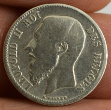 50 Centiemes munt Leopold 2 - 1899 FR