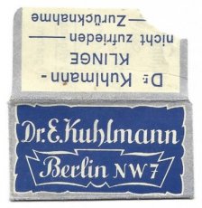 dr.e.kuhlmann-1 Dr. E Kuhlmann Rasierklinge 1