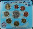 eur51 San Marino euro set 2004