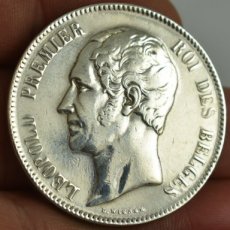 5 frank zilver munt Leopold 1-1851 FR (2)