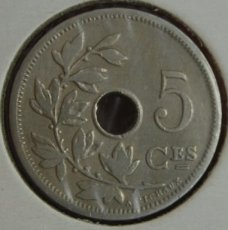 5 Centiem Munt Leopold 2 - 1903 FR
